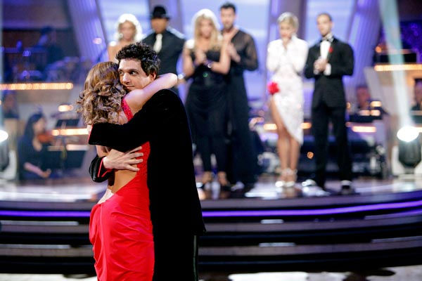 Ralph Macchio and his partner Karina Smirnoff...