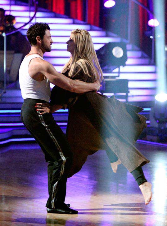 Kirstie Alley and her partner Maksim...