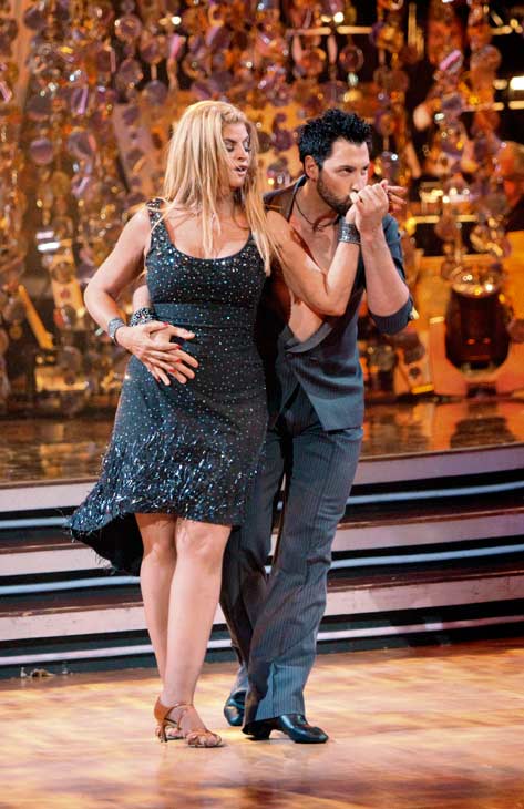Kirstie Alley and her partner Maksim...
