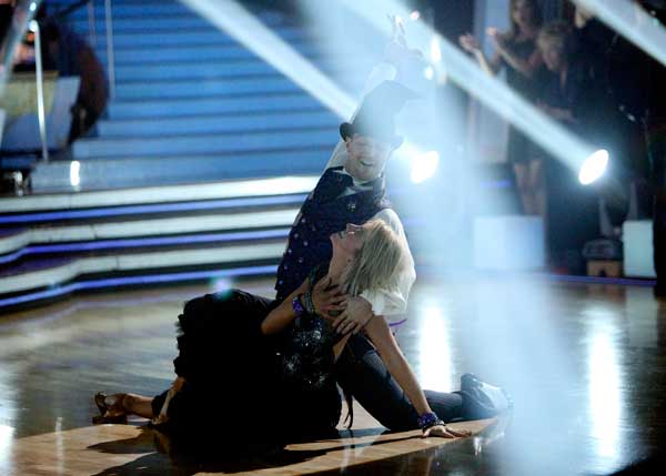 Chelsea Kane and her partner Mark Ballas...