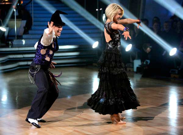 Chelsea Kane and her partner Mark Ballas...