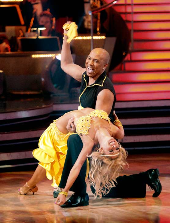 Hines Ward and his partner Kym Johnson performed...