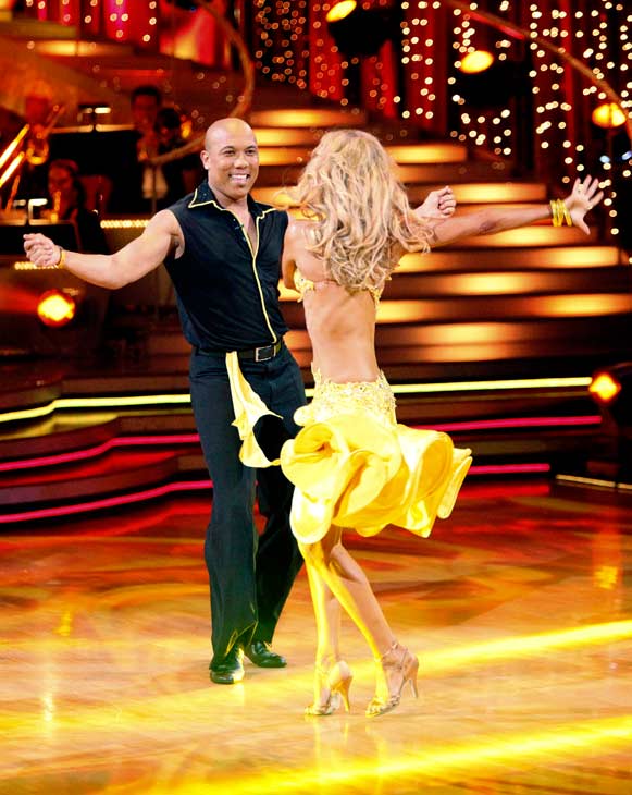Hines Ward and his partner Kym Johnson performed...