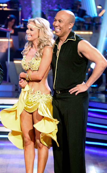 Hines Ward and his partner Kym Johnson performed...