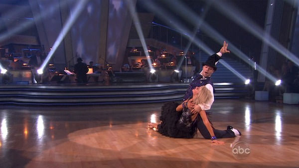Chelsea Kane and her partner Mark Ballas performed their favorite dance -- their wizard inspired Viennese Waltz on Tuesday. The judges gave the couple 30 out of 30. With their scores from Monday, the couple earned a total of 89 out of 90.