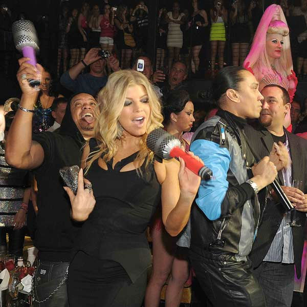 Fergie and Taboo of The Black Eyed Peas perform...