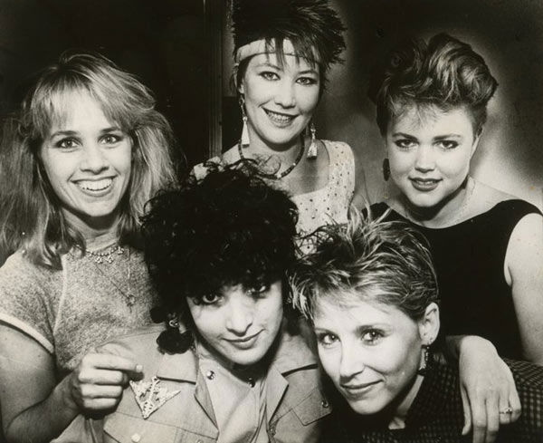 The Go-Gos appear in an undated group photo from...