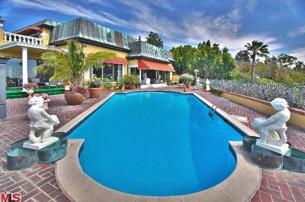 A view of Zsa Zsa Gabor's 4-bedroom, 5.5 bathroom Bel Air home. The property is on the market for $15 million.
