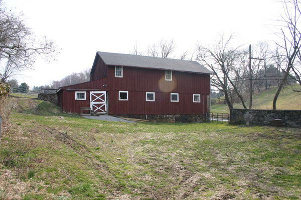 The accompanying barn of the five-bedroom home featured in the movie 