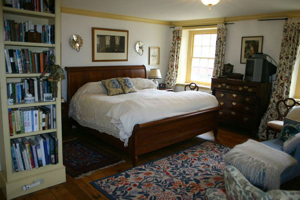 The master bedroom in the five-bedroom home...