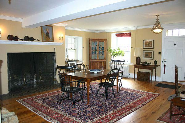 The entry room in the five-bedroom home featured...