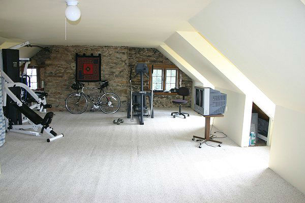 The gym in the five-bedroom home featured in the...