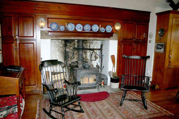 The hearth in the five-bedroom home featured in...
