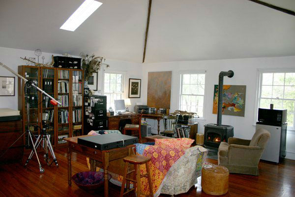 An office in the five-bedroom home featured in...
