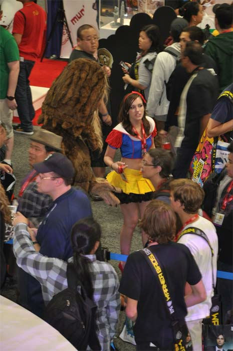 Snow White was just one of the costumes seen at...