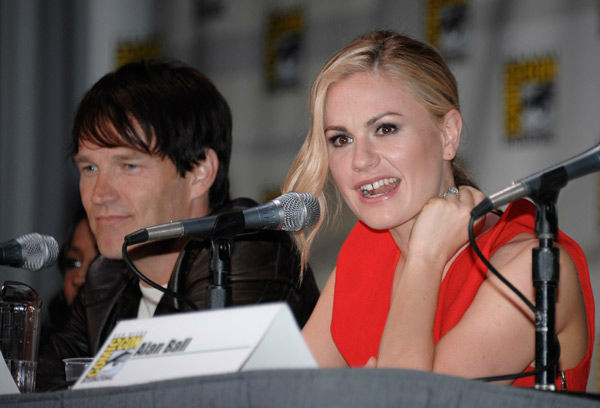 Actor Stephen Moyer and actress Anna Paquin...