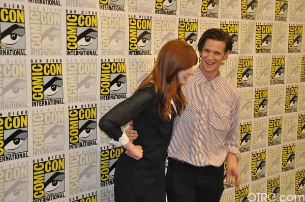 'Dr. Who' actors Matt Smith and Karen Gillan...