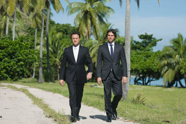 Ben F. and Chris Harrison appear in a scene from...
