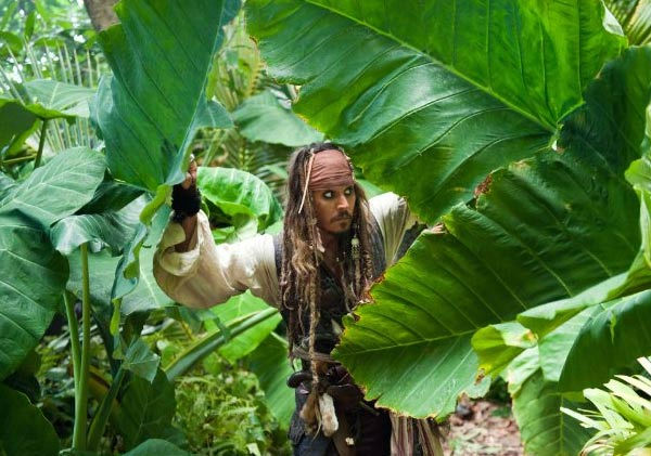Johnny Depp appears in the film 'Pirates of the...