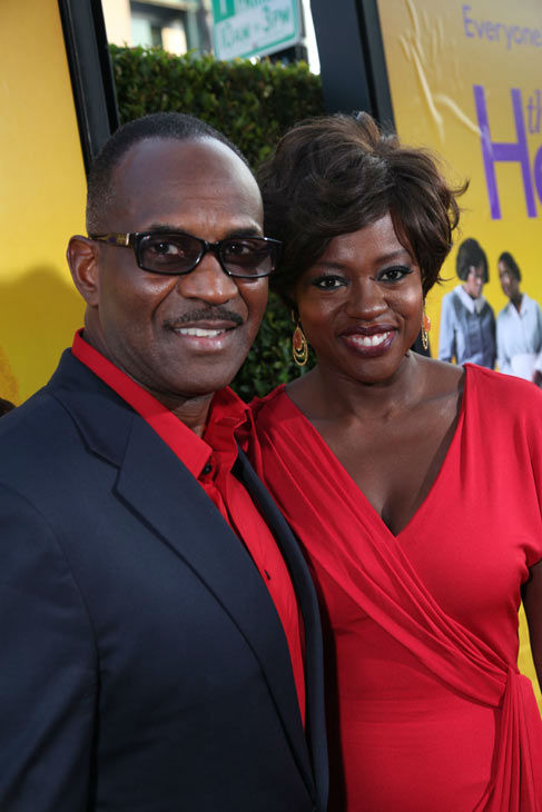 Julius Tennon and Star Viola Davis arrive at the...