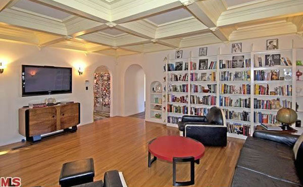 The living room in Rose McGowan's former home,...