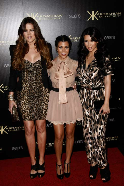 Khloe Kardashian, Kourtney Kardashian and Kim...