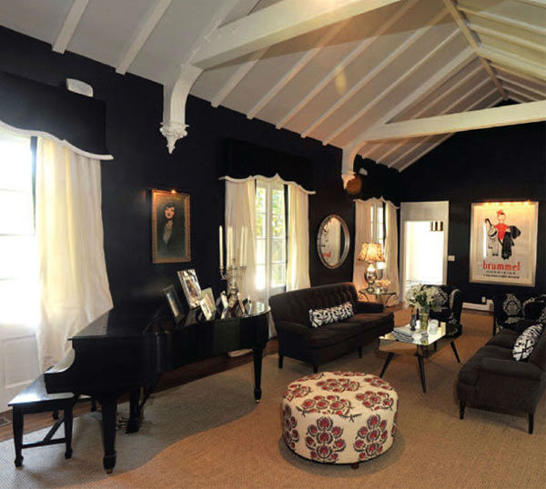 The living room in Taylor Swift's four-bedroom,...