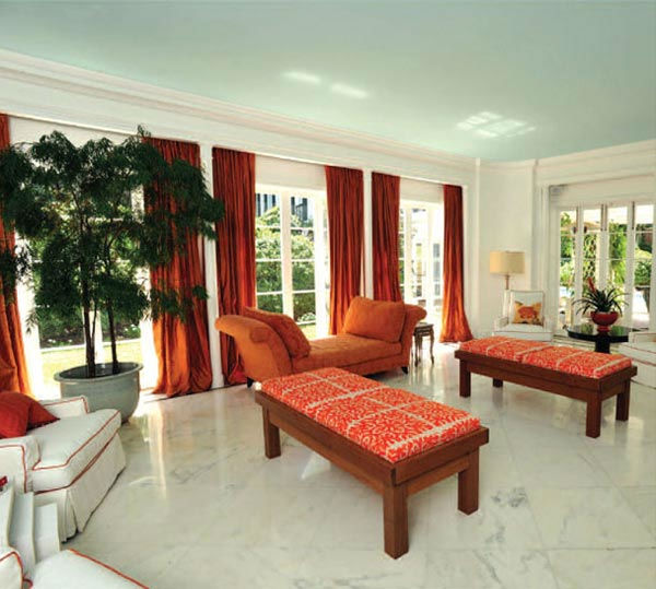 The terrace room in Taylor Swift's four-bedroom,...