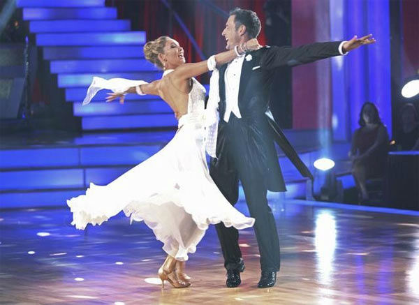 Actor David Arquette and his partner Kym Johnson...