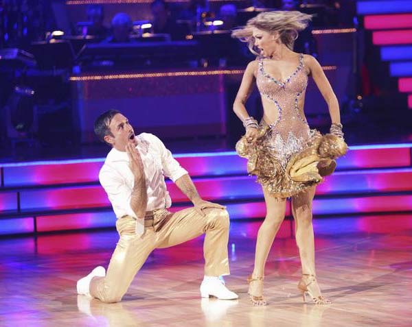 Actor David Arquette and his partner Kym Johnson...