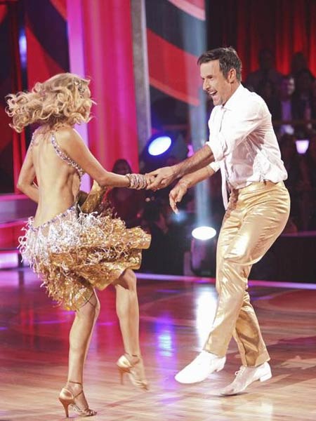 Actor David Arquette and his partner Kym Johnson...