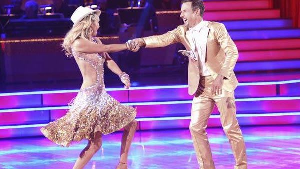 Actor David Arquette and his partner Kym Johnson...