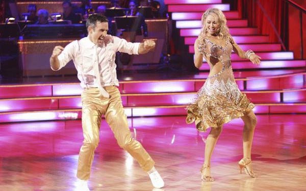Actor David Arquette and his partner Kym Johnson...