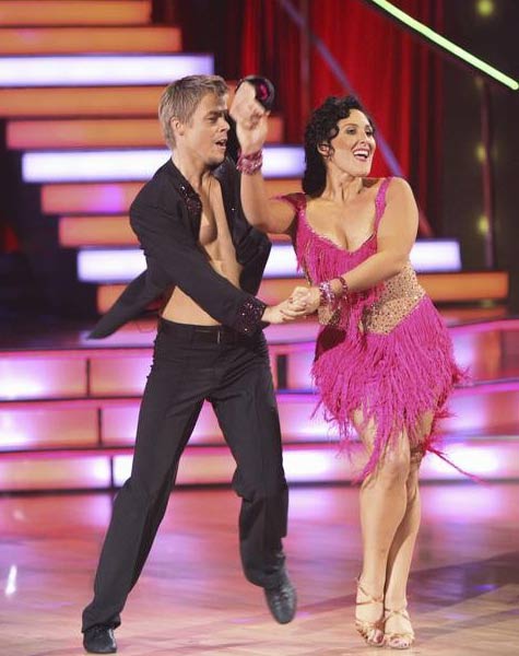 Talk show host and actress Ricki Lake and her...