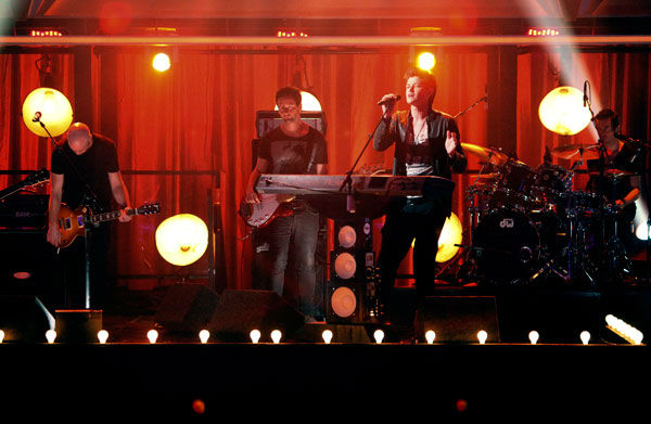 The Script played on the 'Dancing With The...