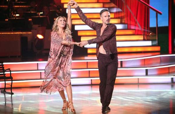 Actor David Arquette and his partner Kym Johnson...