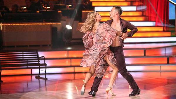 Actor David Arquette and his partner Kym Johnson...