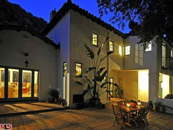 The patio at Frances Bean Cobain's 3,350 square...