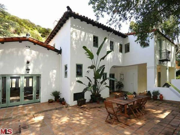 The patio at Frances Bean Cobain's 3,350 square...