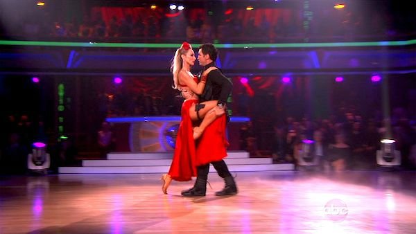 Singer Chynna Phillips and her partner Tony Dovolani received 21 out of 30 from the judges for their Tango on the October 3 episode 'Dancing With The Stars.'