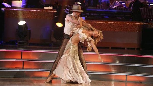 Actor David Arquette and his partner Kym Johnson...