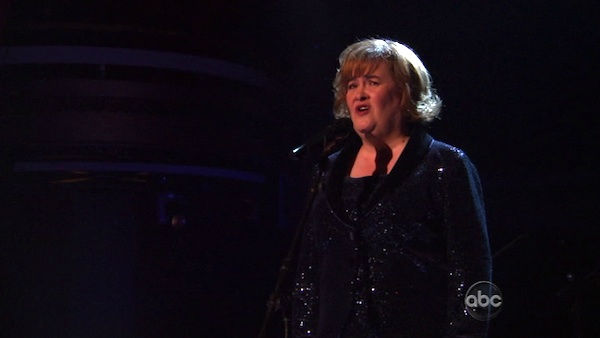 Susan Boyle, graced the stage with a rendition...