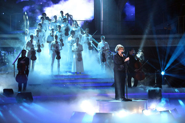 Susan Boyle, graced the stage with a rendition...