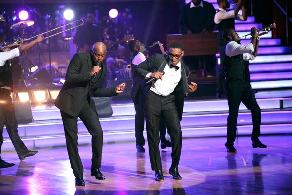 Singer Raphael Saadiq sang an original version...