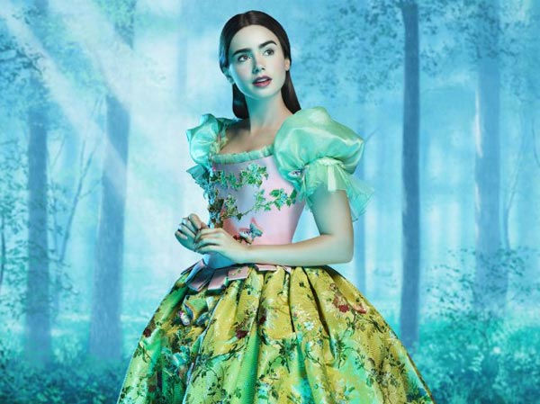 Lily Collins appears in a scene from 'Mirror, Mirror,' which is slated for release on March 16, 2012.