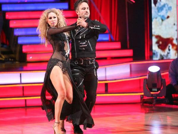 Actor David Arquette and his partner Kym Johnson...