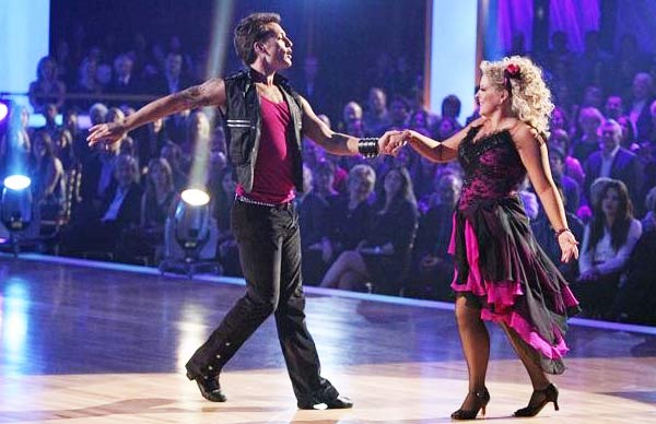 Television host Nancy Grace and her partner Tristan Macmanus received 22 out of 30 from the judges for their Rumba on the October 17 episode of 'Dancing With The Stars.'