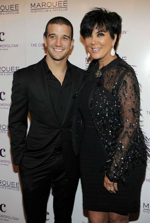 Mark Ballas and Kris Jenner arrive at Kim...