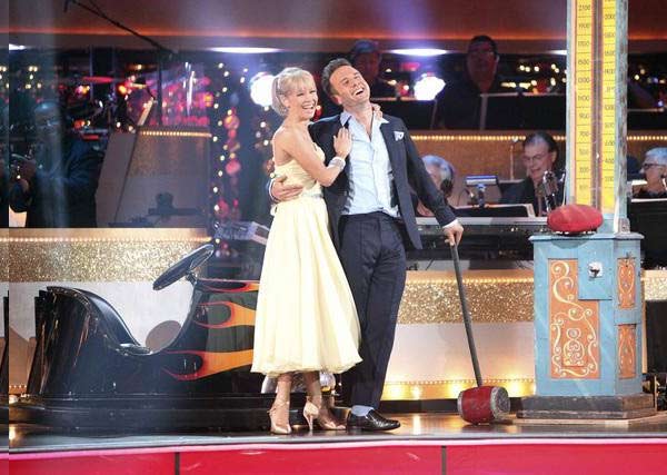 Actor David Arquette and his partner Kym Johnson...