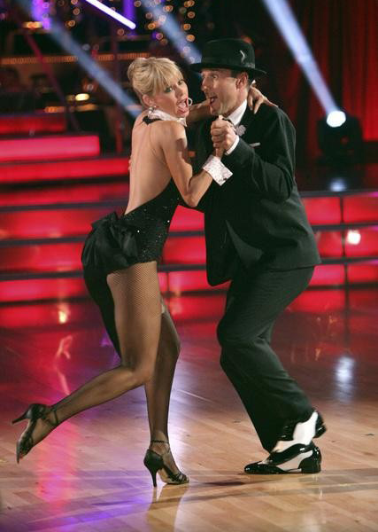 Actor David Arquette and his partner Kym Johnson...